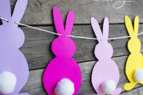 Easter paper garland: decoration tutorial