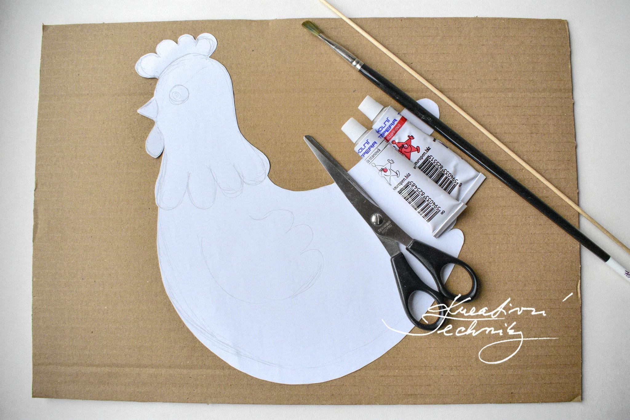 Easter Hen: Paper Crafts For Kids 