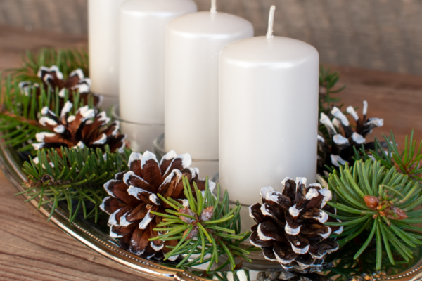 Adventní svícen 3x jinak