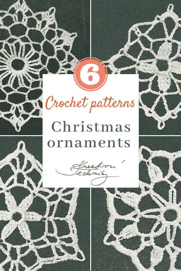 Do you want to have beautiful crochet Christmas snowflake ornaments? Here are free Christmas crochet patterns you can use as inspiration. Crochet Christmas ornaments are original decoration for your Christmas tree. Christmas crochet patterns free inspiration for your DIY Christmas projects. │crochet patterns│crochet patterns free│christmas ornaments diy│snowflake decorations│christmas snowflake│star decorations diy│christmas star ornaments│ #crochet #christmas #DIY #decorations