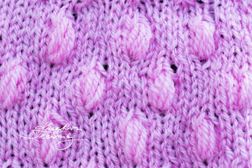 vzory na pletení - Uzlíkový vzor. Vzory na ruční pletení.