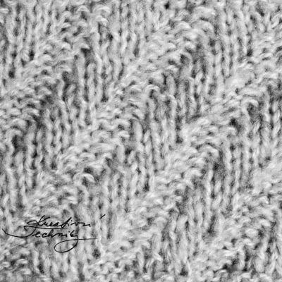 Vzory na pletení č. 1: reliéfní vzor