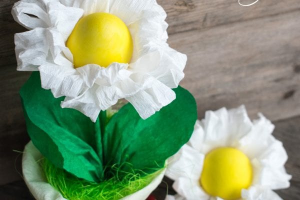 Velikonoční tvoření pro děti: sedmikrásky z papíru