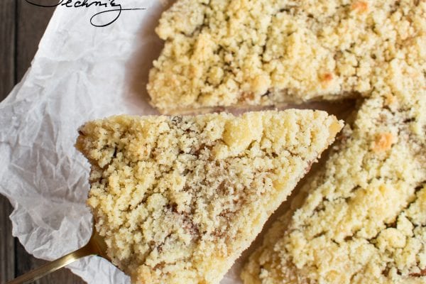 Drobenkový koláč s jablky