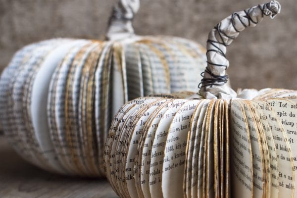 Halloween: dýně, stylová dekorace z papíru