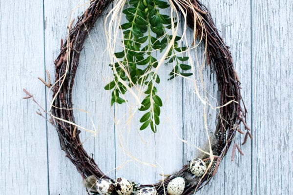 Velikonoční věnec nemusí být vždy kulatý