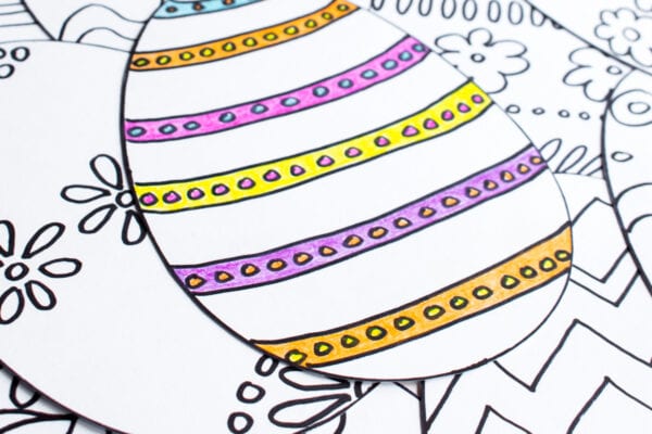 Omalovánky k vytisknutí: velikonoční přáníčko