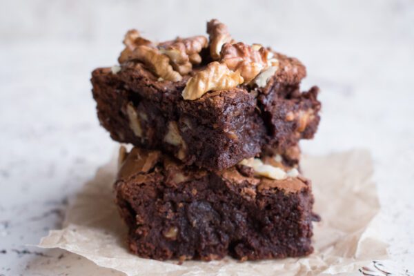 Čokoládové brownies s ořechy