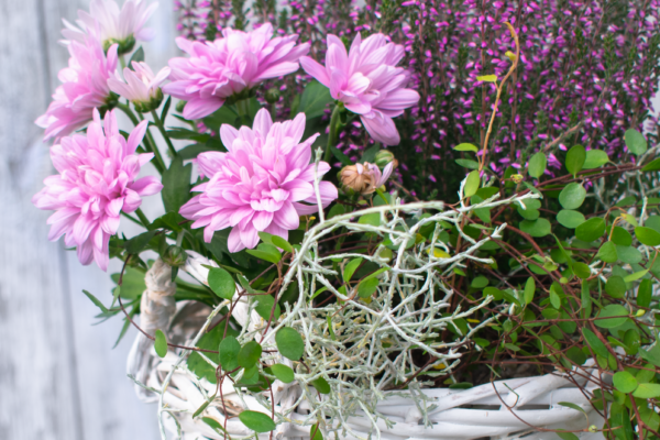 Venkovní podzimní dekorace