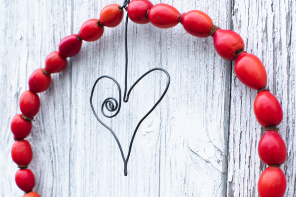 Podzimní dekorace z šípků