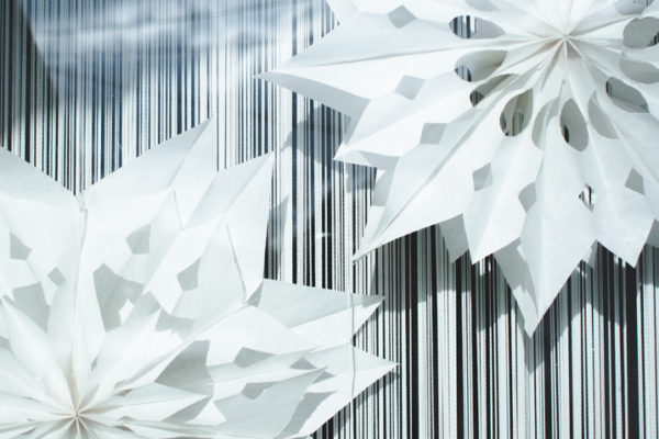 Vánoční dekorace na okno