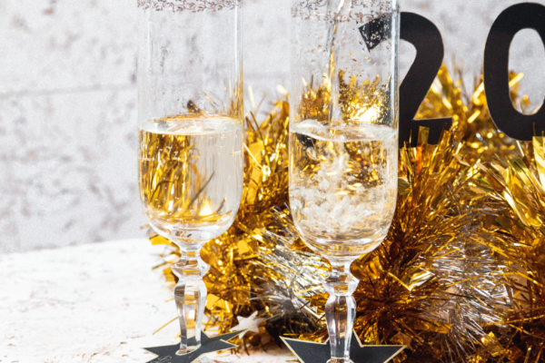 Silvestrovská výzdoba a pohoštění