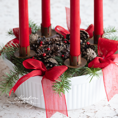 Adventní věnec na stůl