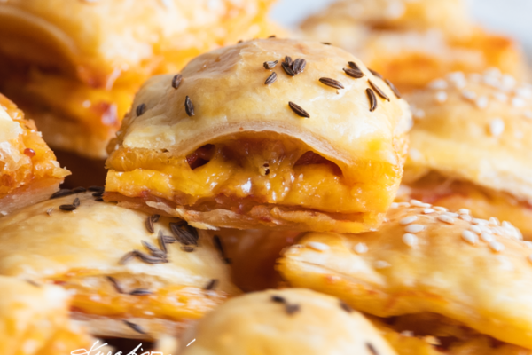 Plněné jednohubky z listového těsta