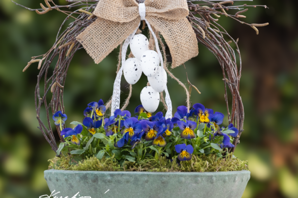 Velikonoční dekorace ve venkovském stylu