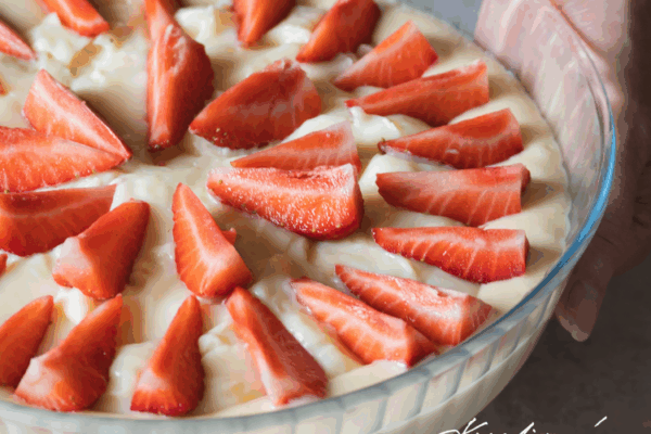 Jahodový koláč: Jemný a vláčný