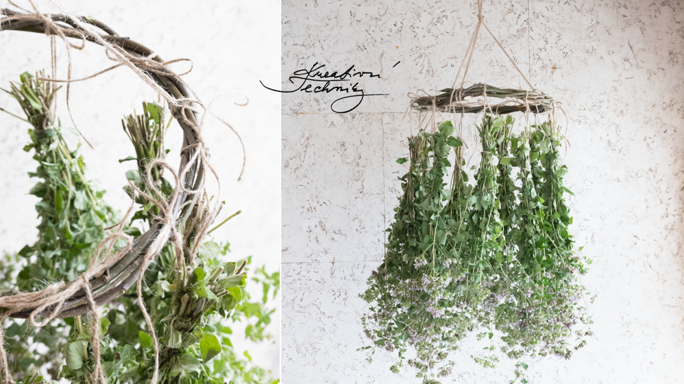 Dekorace. Závěsná dekorace. Inspirace. Návod. Nápad. DIY. Dekorace do bytu. Letní dekorace. Přírodní dekorace. Oregano. Oregáno. Dekorace do kuchyně. Kuchyňská dekorace. Kuchyně inspirace. Závěs. Koruna. Provance styl. Provence. Venkovský styl. Na chalupu. Chalupa. Výzdoba. Tvoření. Kreativní tvoření. Oregano pěstování. Dobromysl oregano. Oregano použití. Bylinky na zahradě. Bylinky na zahradu. Koření. Italské koření. Italské recepty. Dekorace do pergoly.