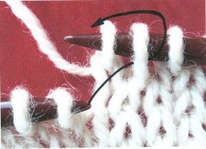 2 oka splést přetažením, vzory na ruční pletení,vzory na pletení, pletené vzory, vzory na pletení zdarma, vzory pro ruční pletení, ruční práce, návod, popis, postup